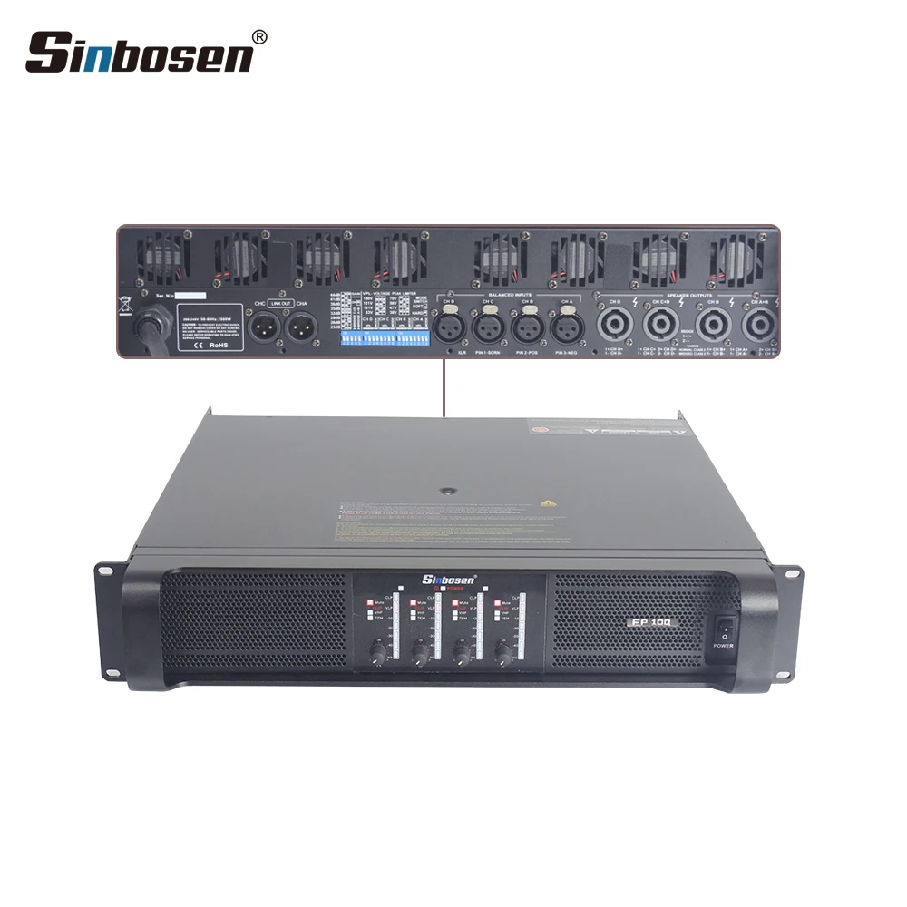 

Sinbosen 10q Amplifier Professional Audio Power 1000 Watt Sound System