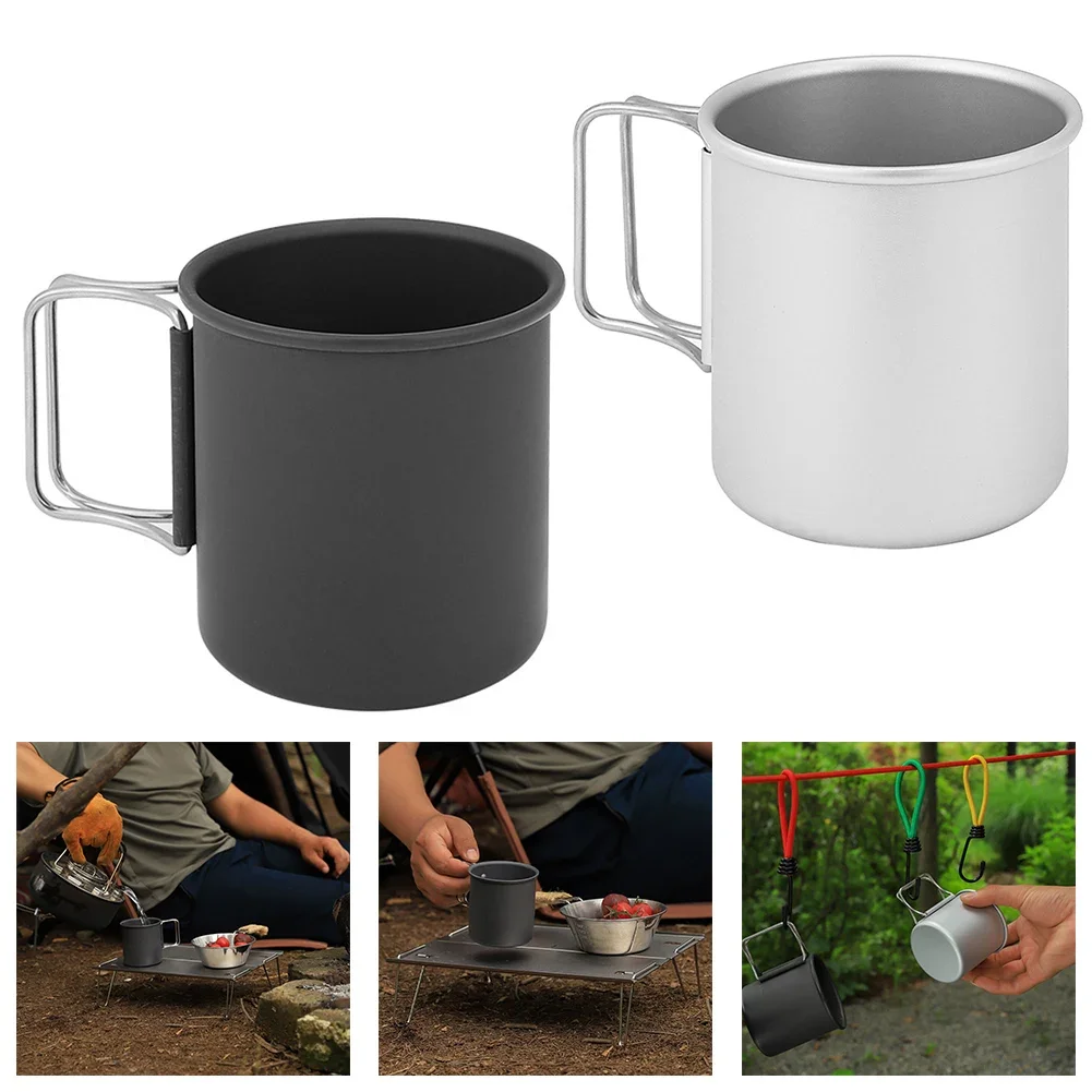 

1pc Coffee Cup Folding Stainless Steel Cup Beer Mug Wine Cup Coffee Water Cup Reusable For Hiking Camping Cooking Supplies
