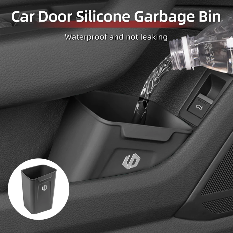 Silicone Car Interior Storage Box Portable Garbage Can Organizer Accessories For Leapmotor Leap Motor C01 C10 B10 C11 T03 S01