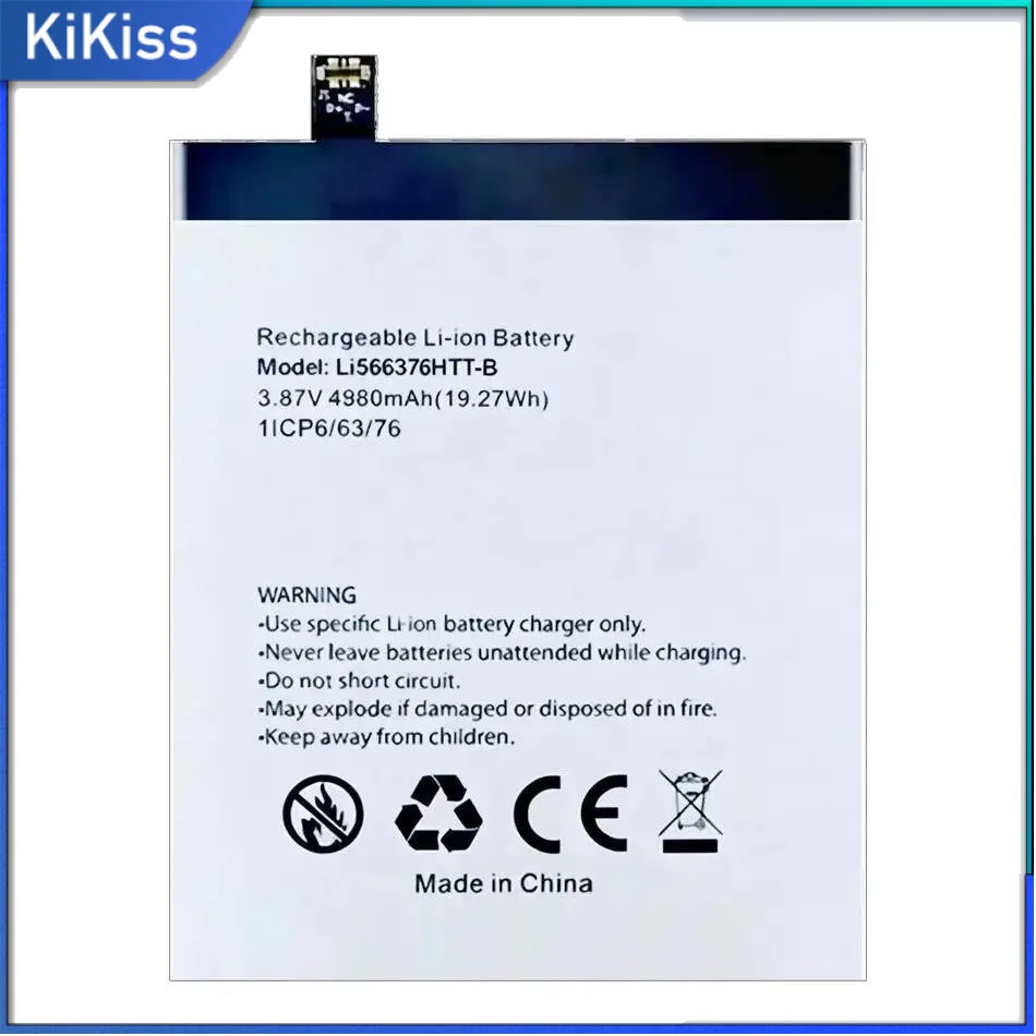 

Mobile Phone Battery High-Capacity 4980Mah For Blackview BL5000 6.36 LI566376HTT-B