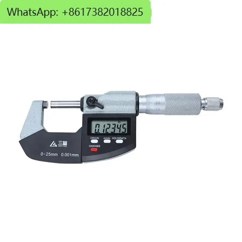 Digital outer diameter micrometer 0-25mm high precision 0.001 electronic spiral micrometer caliper