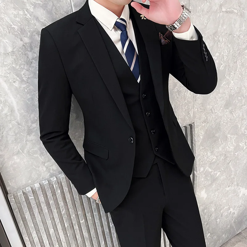 

ZL29 Spring and autumn business casual suits groom wedding dress