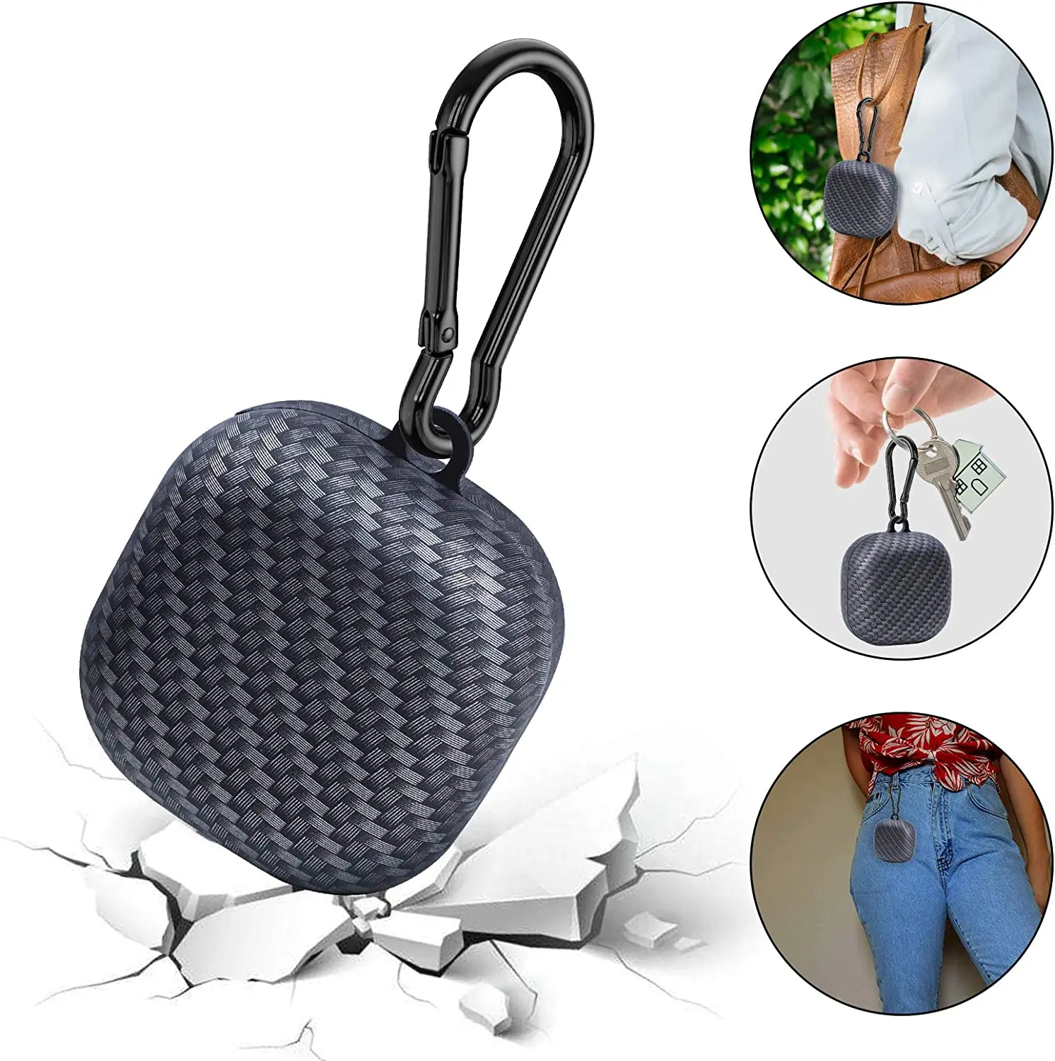 갤럭시 버즈 라이브 2020/버즈 프로 액세서리용 2022 커버, 삼성에 적합한 갤럭시 버즈 2 프로용 탄소 섬유 케이스