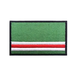 Chechen flag Patches Armband Embroidered Patch Hook & Loop Iron On Embroidery  Badge Military Stripe