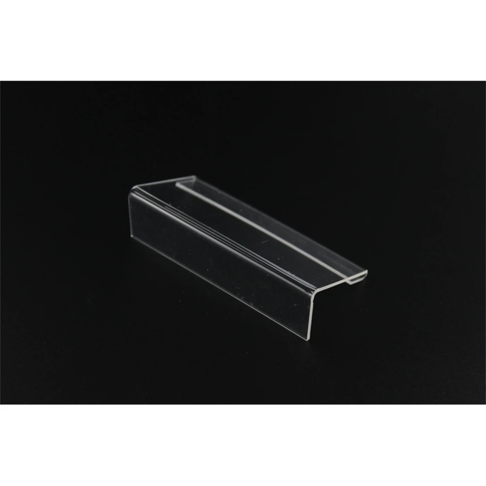 10*4cm 100 Pcs Clear Acrylic Sign Holder Price Tag Display Stand Table Name Card Stand Label Holder Price Tag Display Sleeve L image 3