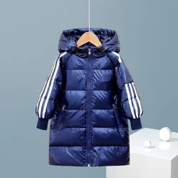 Winter Kids Parka Puffer Jacket Overalls For Children Clothing Girls Boys Jacket Clothes Hooded Coat Snowsuit Outerwear Overcoat