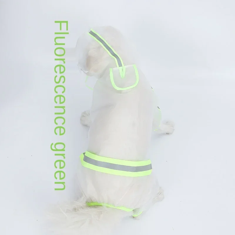 Pet Dog Raincoat Puppy Four Feet Hooded Transparent Waterproof Small Medium Large Dog Rain Out Clothes for Animals - view 6