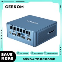 GEEKOM IT13 Mini PC Intel Core i9-13900HK 14 Cores Max 5.4GHz, 32GB ROM 1TB SSD, 2*HDMI2.0+2*USB4.0 Quad Display, WiFi 6E BT 5.2