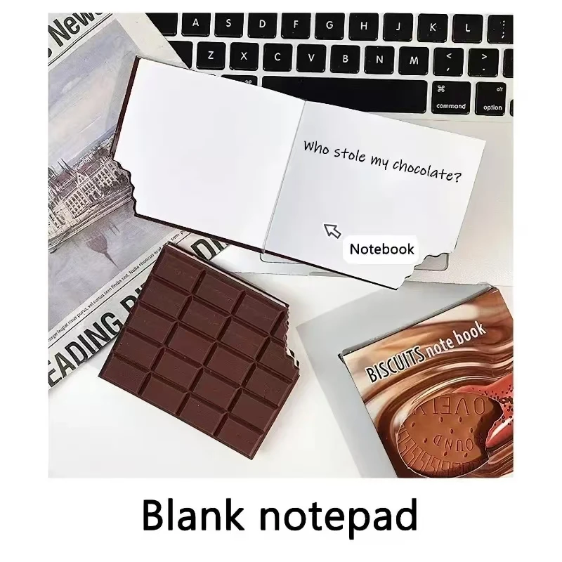 Chocolate Notebook Memo Pad Paper Notepad Portable 80 Sheets Writing Pads Note Book Creative Stationery Office School Supplies