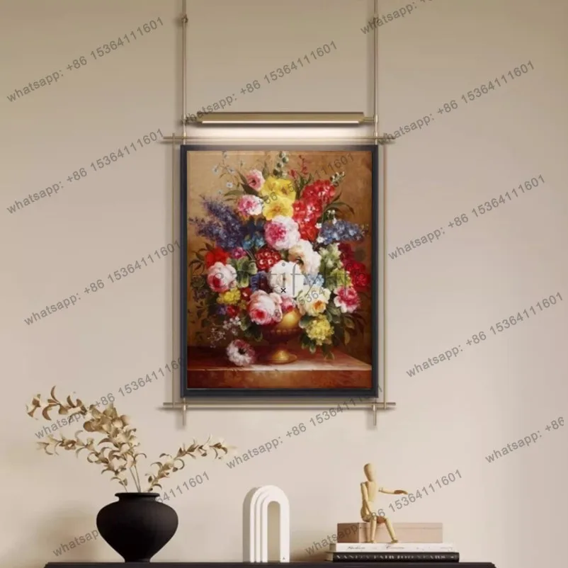 European framed decorative painting living room dining room home wall hanging spray painting simulation oil painting
