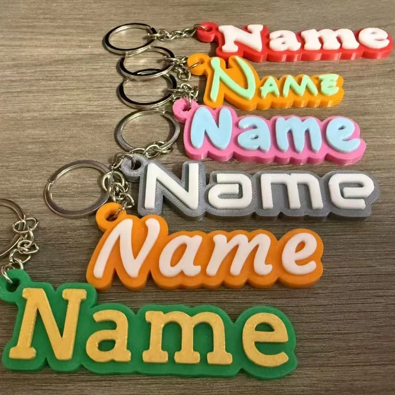 

Customized Name Keychain Personalized Luggage Keychain Label Fashion Gift for Friend