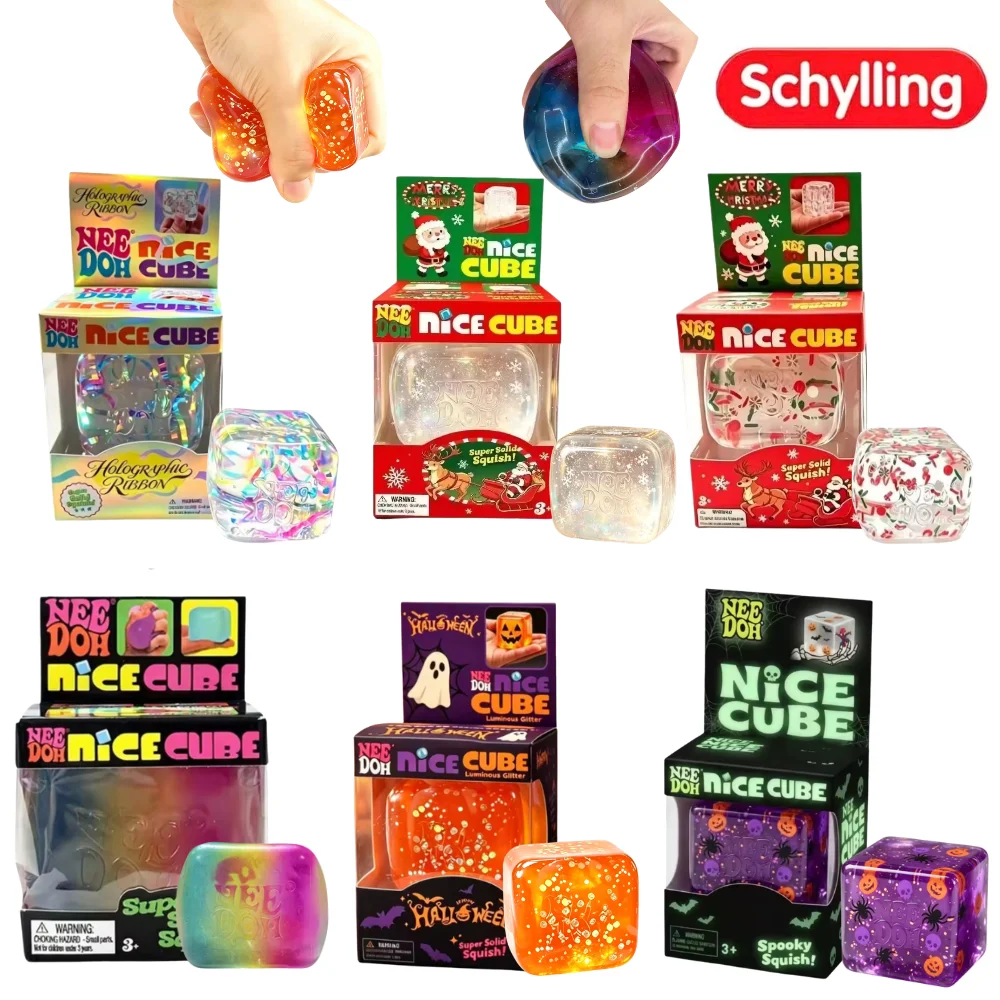 Needoh Halloween Squeeze Toys Sensory Toy Colorful Knead Stretch Anxiety Relief ADHD Fidget Toy Leisure Gift