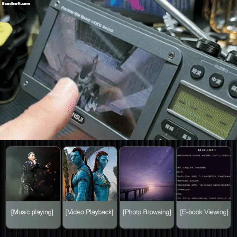 Bluetooth audio lossless music player Shanshui plugin card audio video band player handheld audio