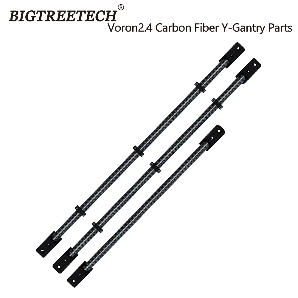 BIGTREETECH CHAOTICLAB Voron2.4 Carbon Fiber Y-Gantry Kit Carbon Pipe Bracket For Voron2.4 R1 R2 3D Printer MGN9 Guide XY Axis