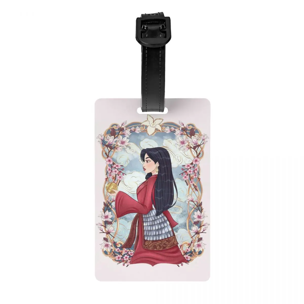 Custom Mulan Princess แท็กกระเป๋าเดินทางกระเป๋าเดินทางกระเป๋าเดินทางความเป็นส่วนตัว Cover ID Label