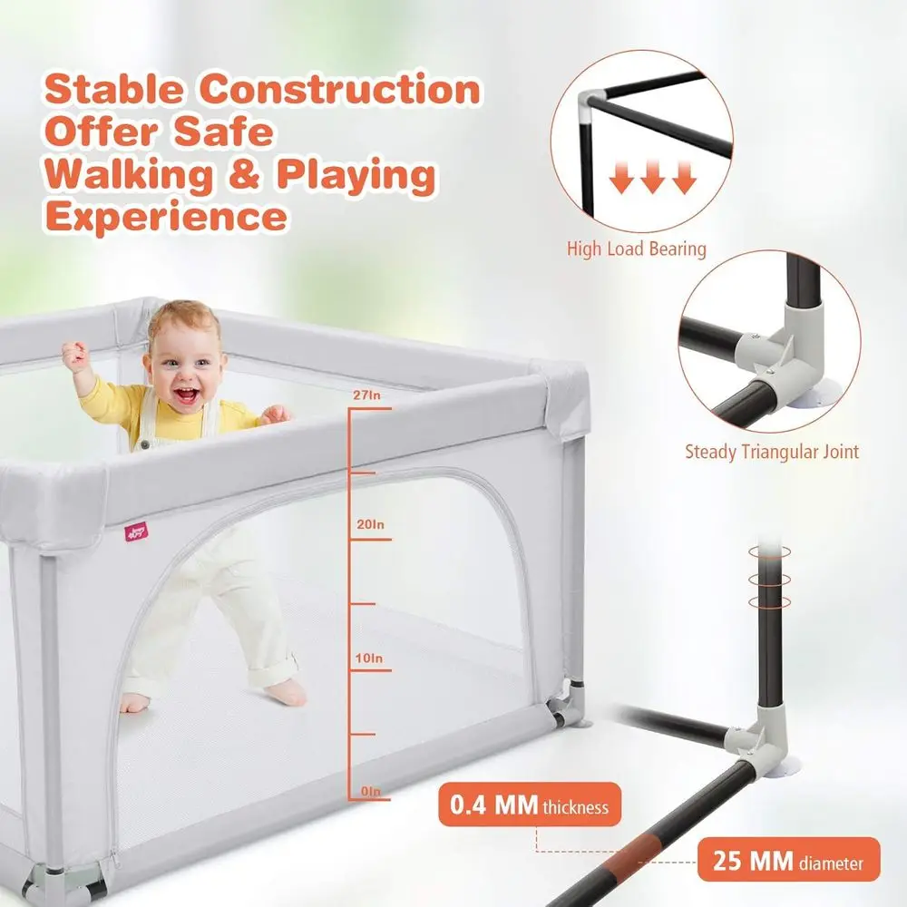 روضة أطفال جامبو مع 50 كرة أوشن، وبوابات أمان مضادة للانزلاق، وجدران شبكية للعب الأطفال الصغار