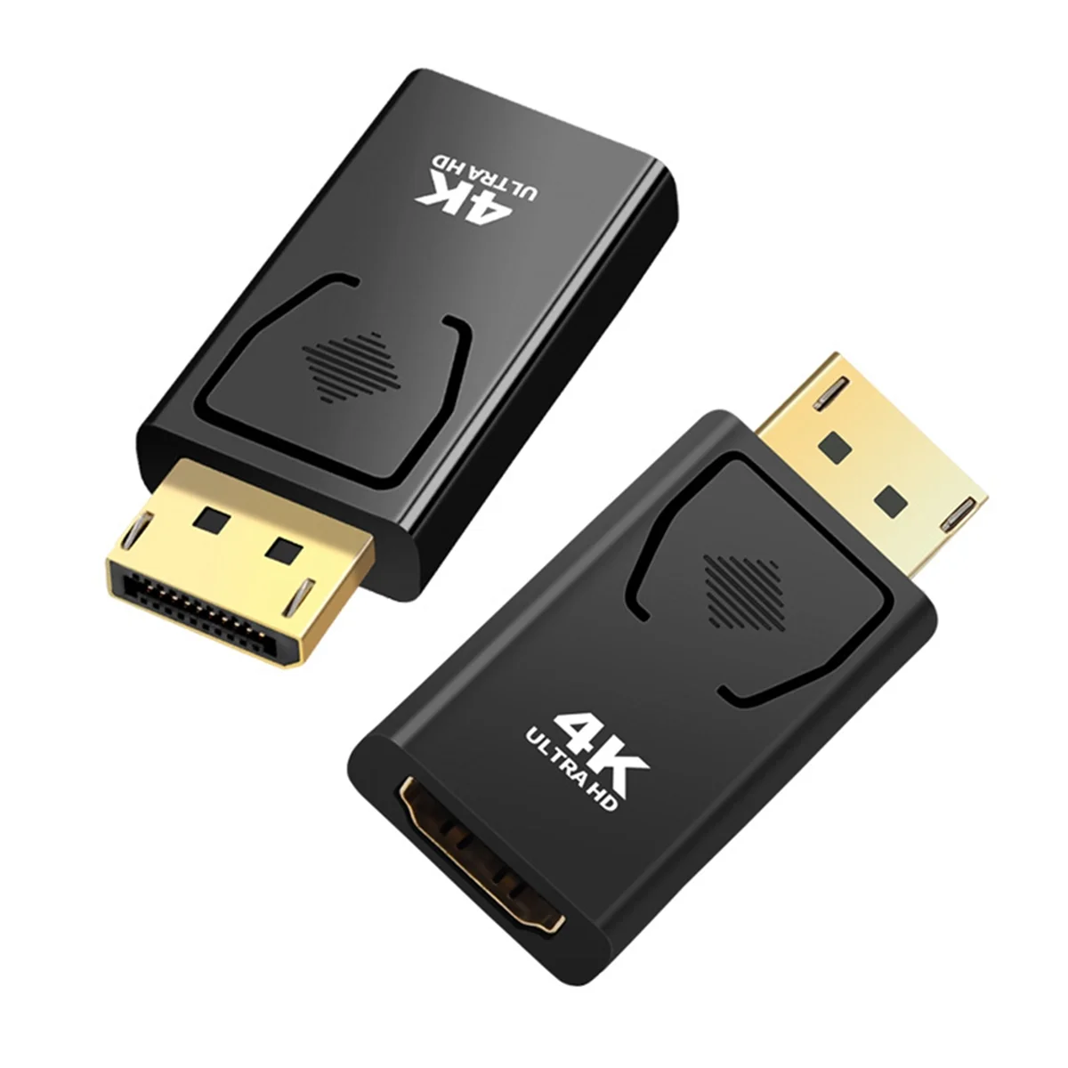 Adaptador de vídeo Compatible con 4K Dp a HDMI, convertidor de Monitor de TV de ordenador Compatible con Displayport macho a HDMI para PC TV