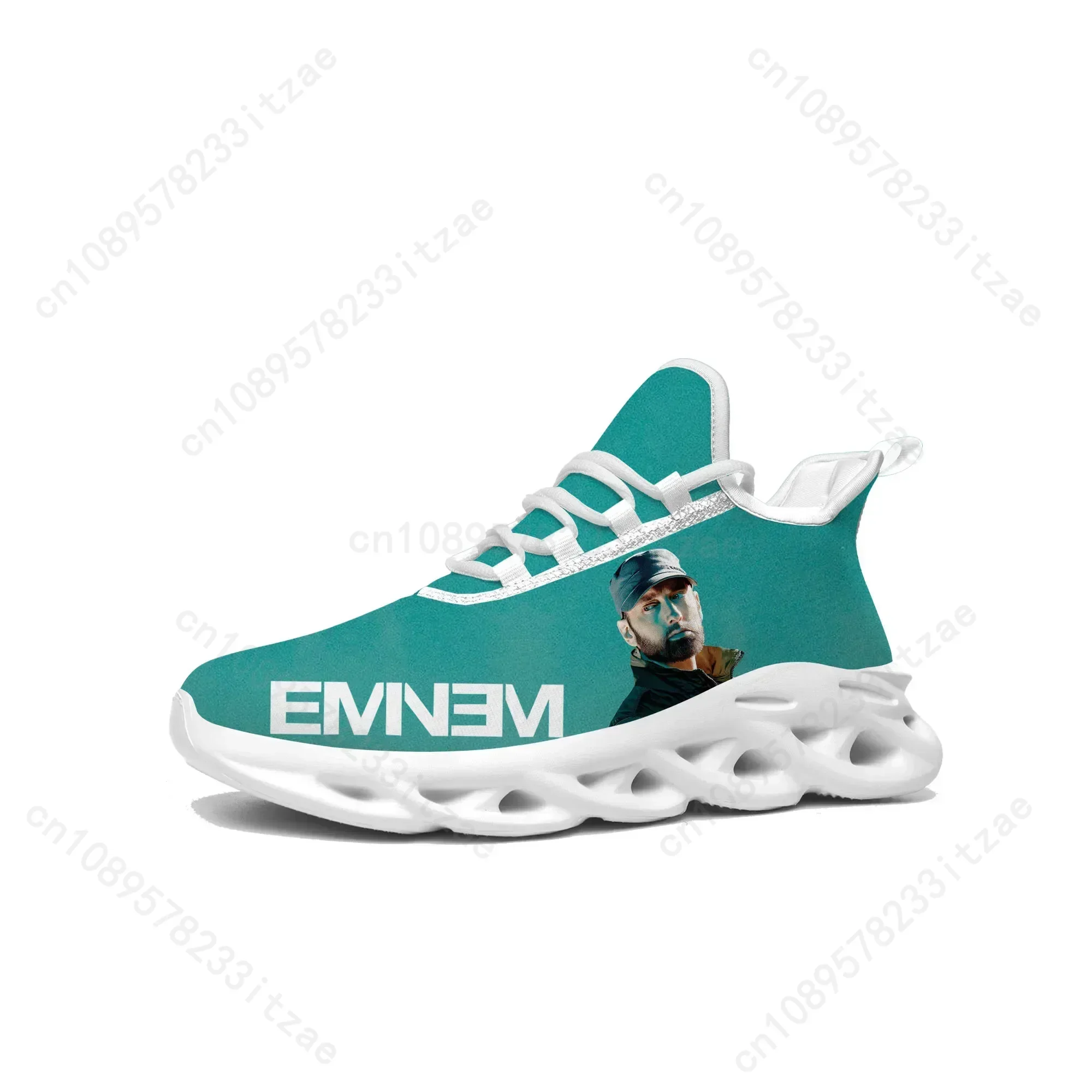 Eminem Hip Hop Rap Flats Sneakers Mens Womens Sports Running Shoes High Custom Sneaker Lace Up Mesh Footwear Tailor-made Shoe