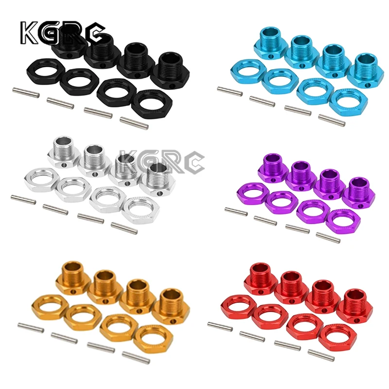 

4PCS/Set RC Car 17mm Aluminum Alloy Wheel Hex Hubs Nut Pin 81011 For 1/8 HSP RC Crawler Car Parts 94762 94081