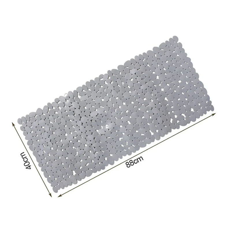 Pebble Bath Mat Bathroom Anti-Slip Mat For Bathtub To Anti-Slip Bathtub Mat In Shower (Grey)-AT64