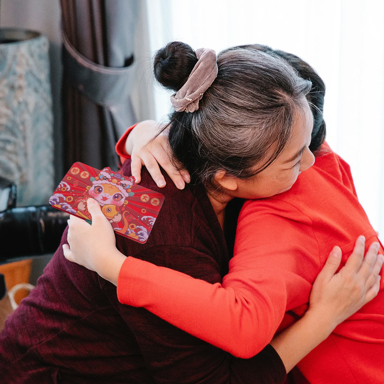 2Pcs 2025 Year of The Snake Red Envelopes Chinese New Year Lai See Packets Exquisite Printing Secure Foldable Card Slots