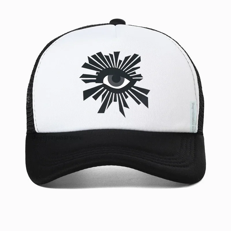 

Unisex Eyes Cartoon printing Hats Spring and Autumn Outdoor Adjustable Baseball Caps Casual Mesh Breathable Sunscreen Hat