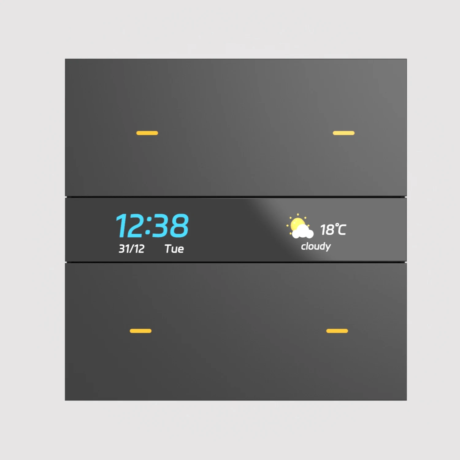 M8Pro Tuya Smart Life Zigbee 3.0 Gateway Smart Switch Panel Weather Clock Screen 4 Programmable Buttons Scene Control