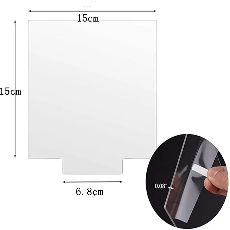 5/10/20/30PCS Clear Acrylic Led Night Light Panel Desktop DIY Acrylic Sheet Blank Handmade Gift 2mm Blank Board Party Decoration