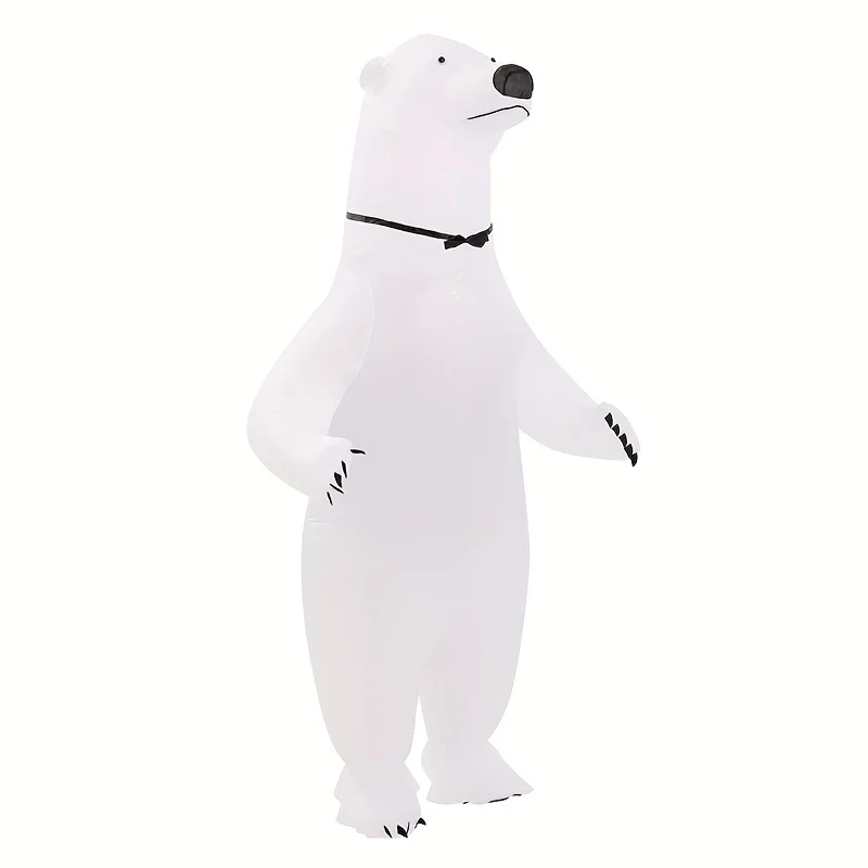 Adorable Polar Bear Inflatable Costume - Perfect for Halloween or Christmas Celebrations