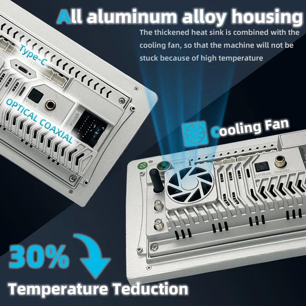 FYT 7870 12+256GB 2K QLED Screen Android 13 DSP WIFI 4G Car Multimedia System 9 10 Inch 2DIN Universal Car Radio GPS RGB