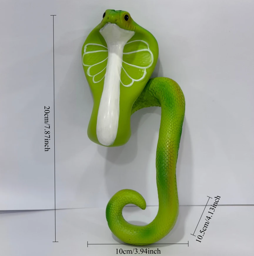 Lime Cobra Plant Pot Hugger Resin Snake Figurine Whimsical Flower Pot Sitter Indoor Outdoor Garden Balcony Plant Decor Gift