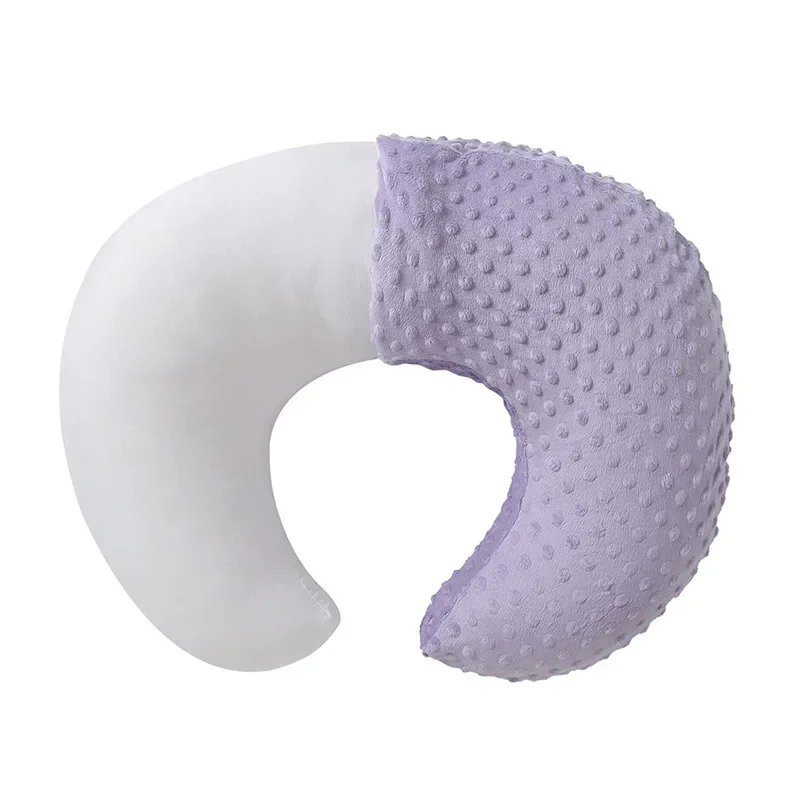 Breastfeeding Pillow for Pregnant Women Soft and Breathable Solid Color Backing Support Nursing Cushion Baby Feeding Pillow