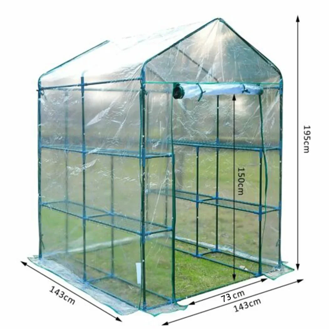 Imagem -03 - Capa de Estufa Estufa Pvc Jardim Plantas ao ar Livre Crescer Casa Capa Lants Manter Quente Sunroom para Flores Roll-up Janela