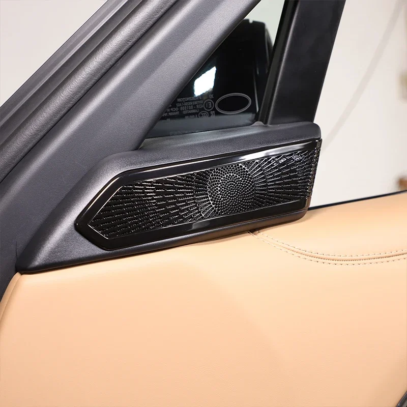 Stainless Steel A-Pillar Speaker Grill Cover Trim For Land Rover Range Rover Vogue L460 / Range Rover Sport L461 2023-2026 6