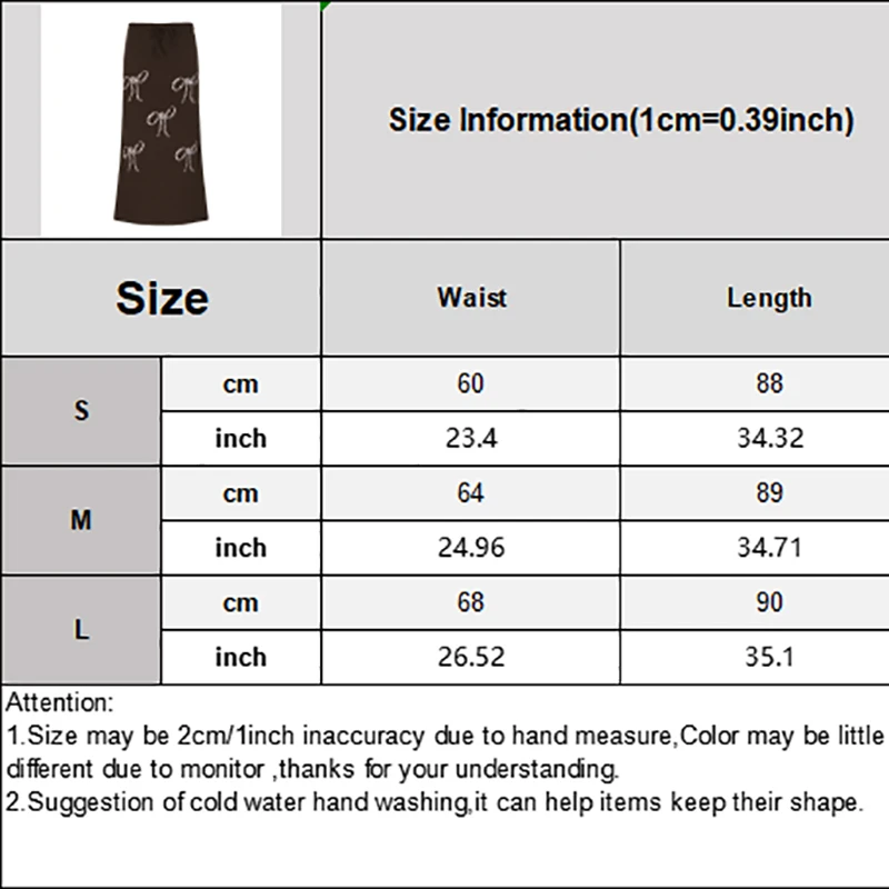 Dames Rok Retro Elegante Multi-Bow Print Rok Chique Trekkoord Band Hoge Taille Lange Rok Streetwear