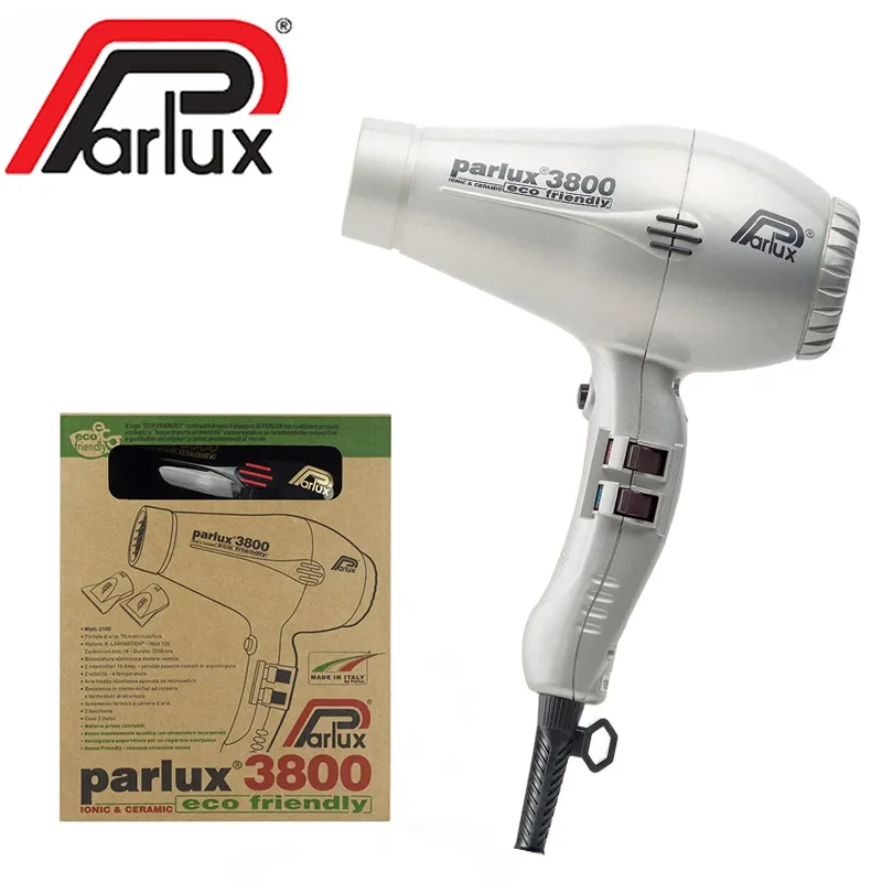 Parlux 3800 Original Professional Hair Dryer Negative Ion Hot and Cold Air Hairs Care Powerful Hair Dryer Parlux 3800 Hair Dryer