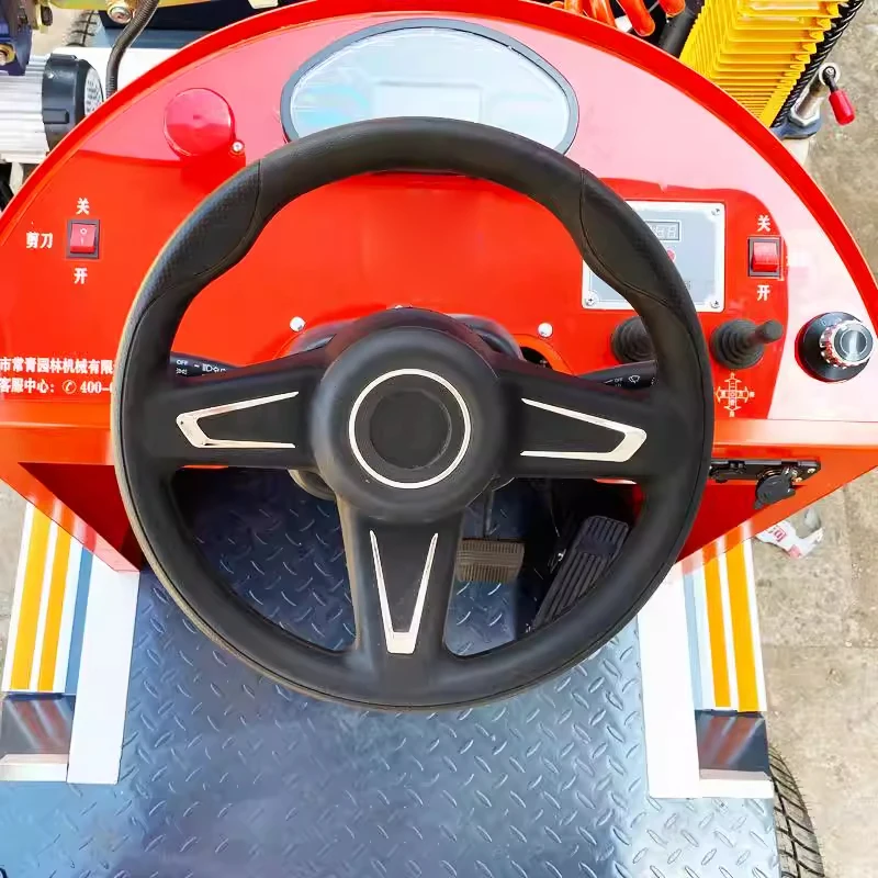 Electric Hedge Trimmer Vehicle Landscape Roadside Greenbelt Shrub Trimming Four-Wheel Ride-On Hedge Trimmer(Customized)