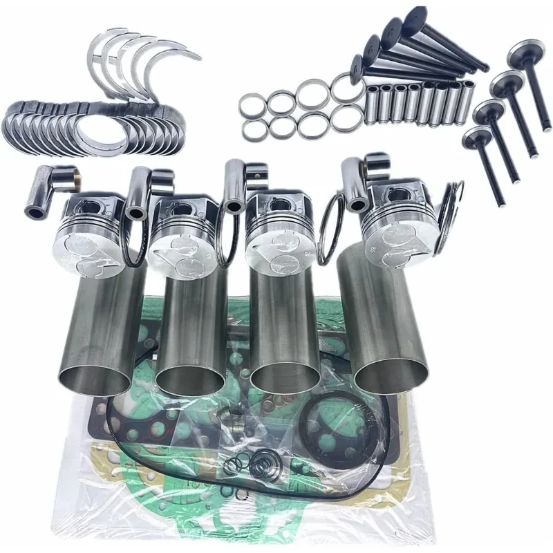 

Compatible for Engine AF1110EX AF1088EX Tractor TL150 L9A Excavator Skid 4TNE106 Overhaul Rebuild Kit