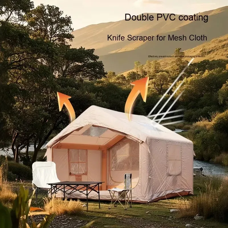

2026 Customized 6-12㎡ Fully Automatic Inflatable Tent Waterproof Oxford Fabric Self-Driving Equipment For Outdoor Camping