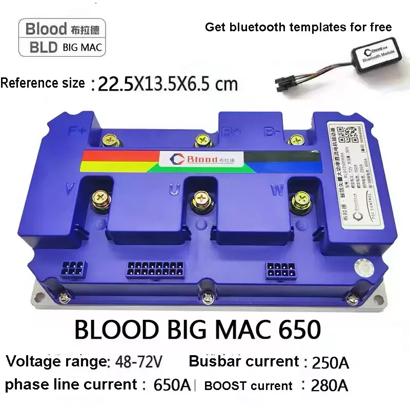 72V150A Blood-72501max Scooter elektrische motorfiets mute overspeed controller debuggen