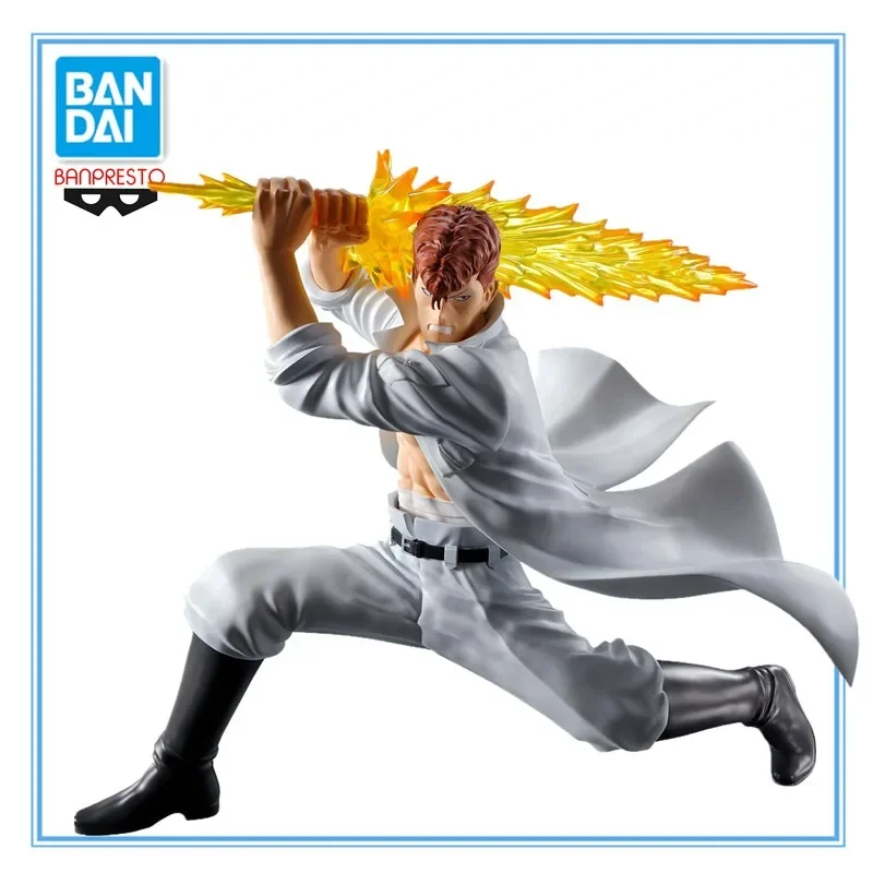 In Stock Original BANDAI Banpresto Yuyu Hakusho Kuwabara Kazuma Ankoku Bujutsukai Action Figure 14Cm Pvc Model Collectible Toys