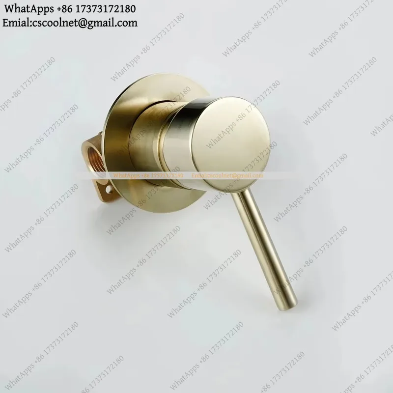 YX2 Concealed Bifunctional Mixer Tap Solid Brass Bathroom Shower Diverter Valve Black Gold Chrome Round Faucet