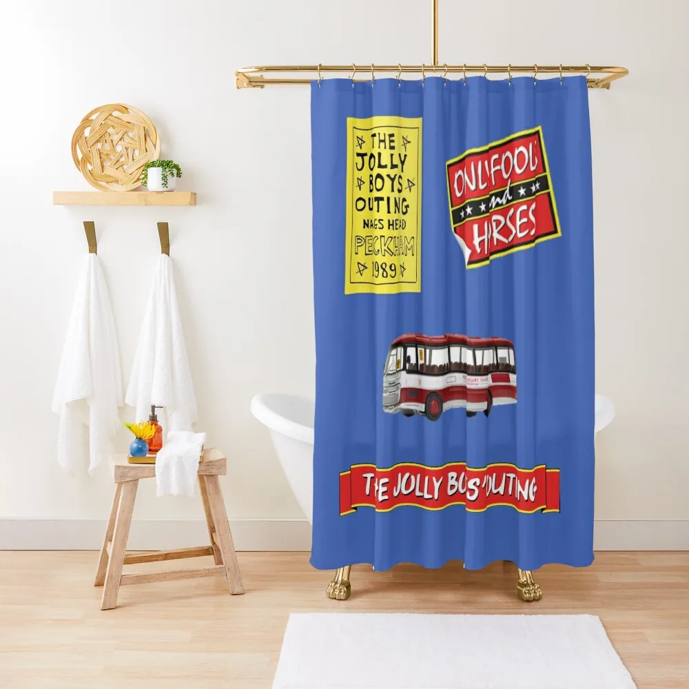 

Jolly Boys Outing - STICKER PACK Shower Curtain Shower Set Bathroom Accessorys Waterproof Bathroom Shower Curtain