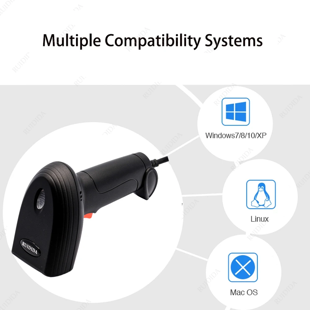 Wireless qr Barcode Reader Portable Bar code Scanner Wired 2d Scanner for Bar codes Bluetooth 2D Barcod Reader leitor de código