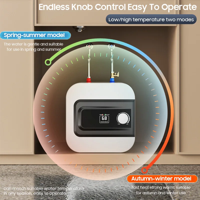 Low Price Under Above Sink Hand Wash Mini 8 15 Liters Shower Storage Tank Electric Hot Water Heaters Geyser for Bathroom Kitchen