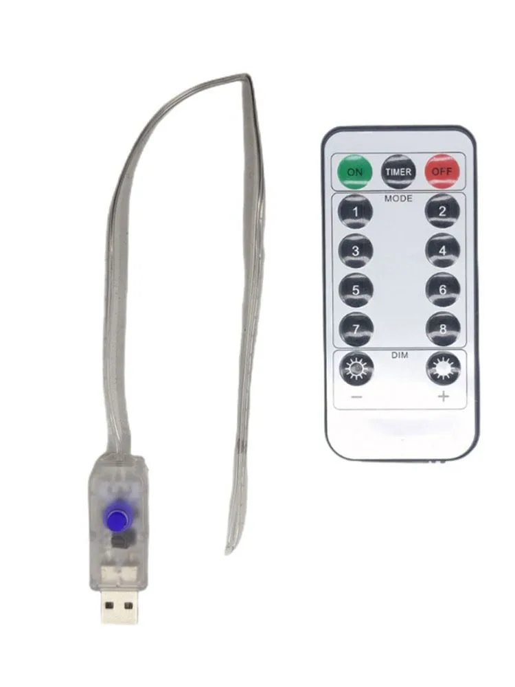 5v tiras de luz controle remoto led luz substituição remota suprimentos festa natal apto para 100led/200led para festa de férias