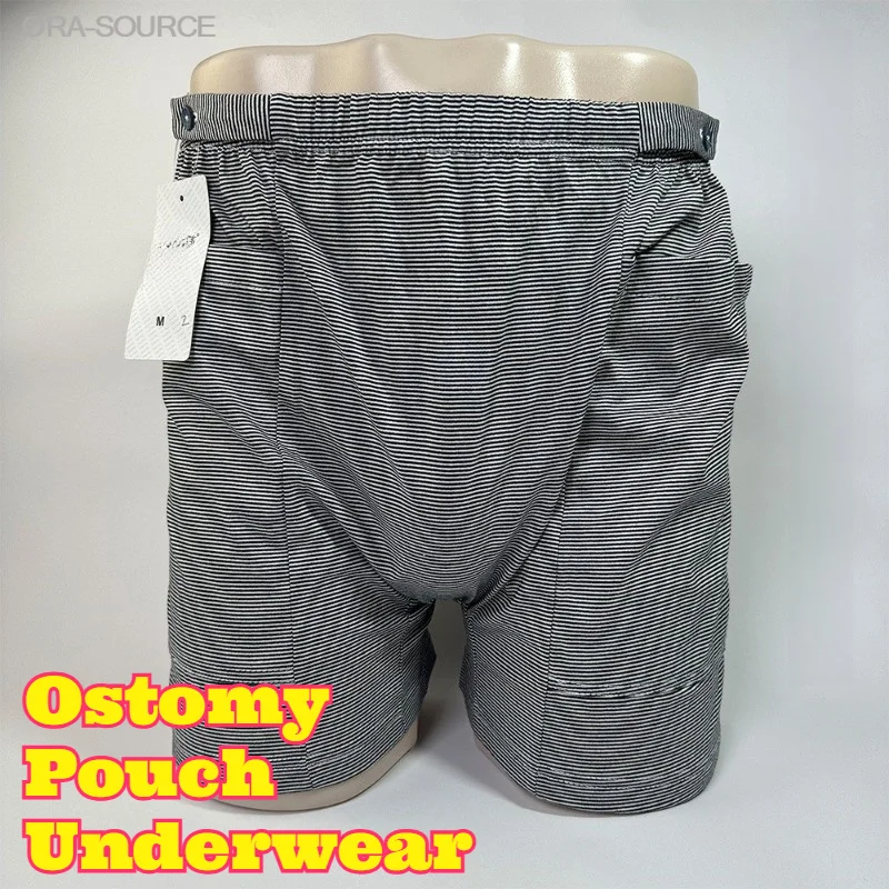 Ostomy Pouch Underwear Post Surgery Drainage Bag Holder Shorts Mens Women Stoma Catheter Fixation Hidden Nursing Adjustable