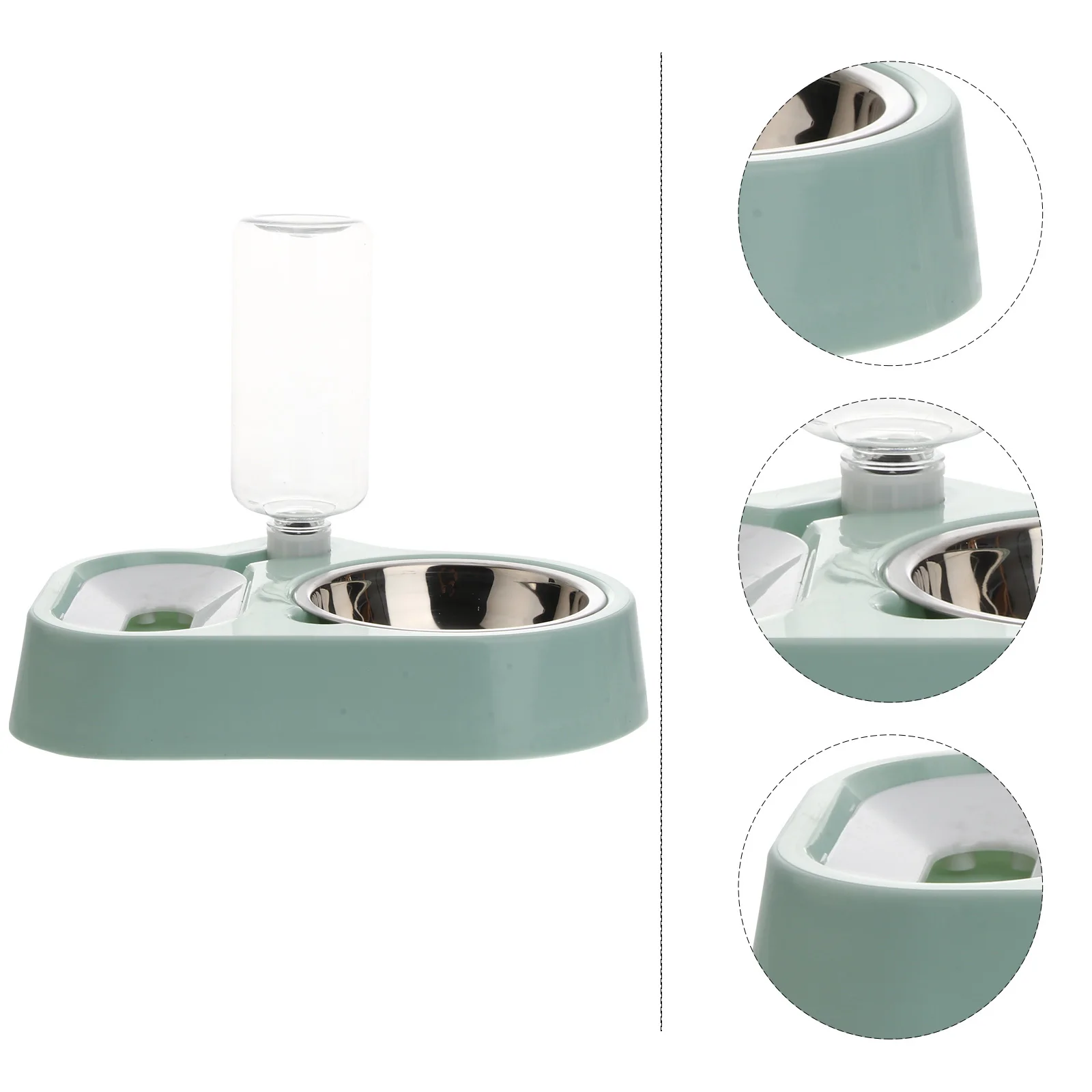 

Pet Automatic Drinking Feeder Dual Use Food Grade Plastic Transparent Bucket Easy Clean Water Dispenser for Small Animals