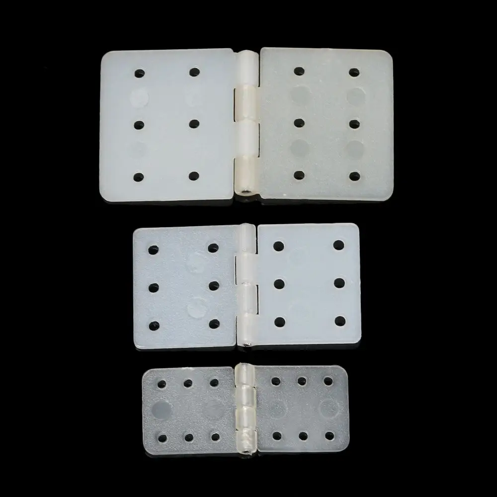 10Pcs 3 Sizes White Nylon Pinned Hinge for RC Airplanes Aileron Connection Aeromodelling Model DIY Accessories Educational Toys