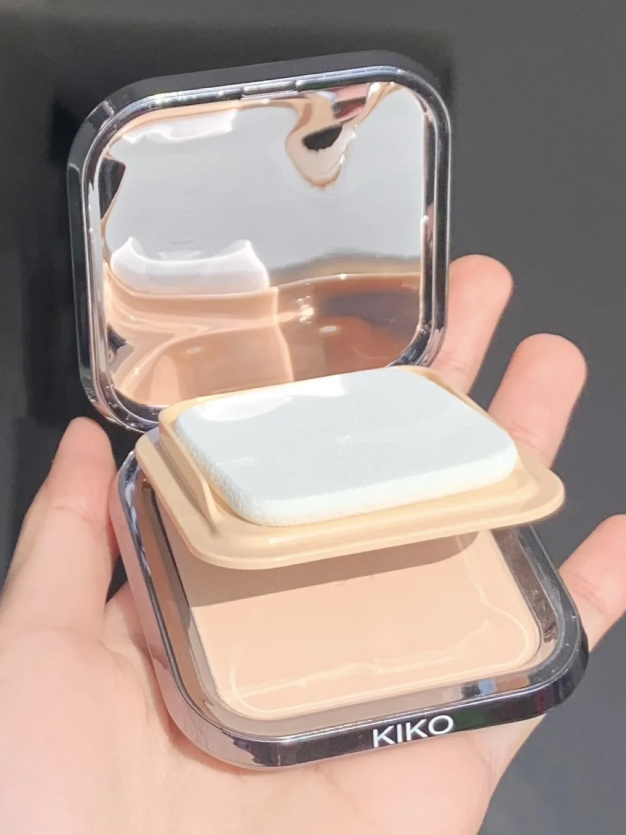 KIKO MAKEUP-Fond de teint en poudre pour le visage, 3 couleurs, correcteur de finition lisse, contrôle de l'huile, 256